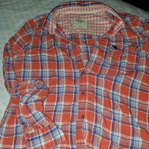 A&F Plaid Long Sleeve